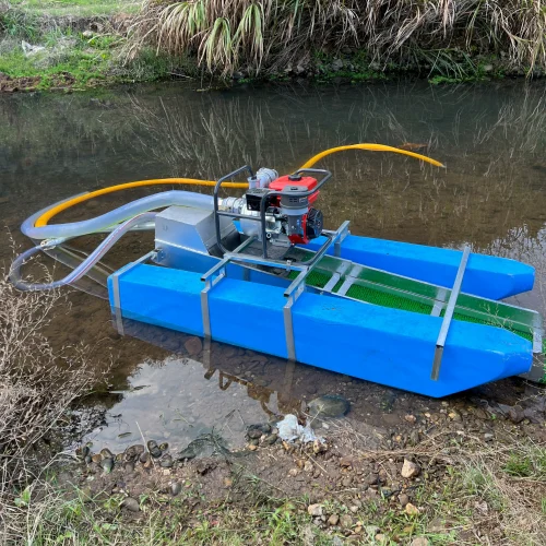 Professional Gasoline & Diesel Power Gold Suction Dredge - Floating Gold Mining Boat