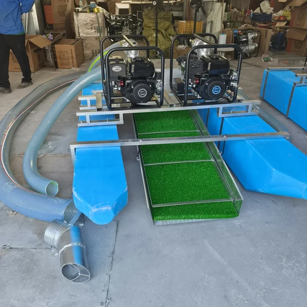 Professional Gasoline & Diesel Power Gold Suction Dredge - Floating Gold Mining Boat