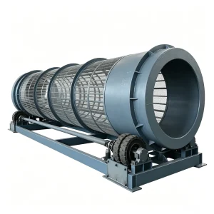 Heavy-Duty Shaftless Trommel Screen for Mineral Ore Processing