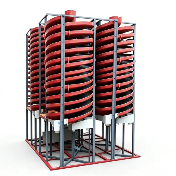 High-Efficiency Gravity Spiral Chute Concentrator for Mineral Ore
