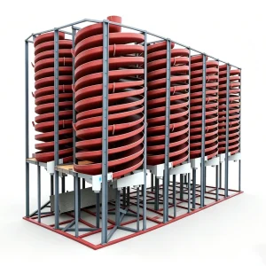 High-Efficiency Gravity Spiral Chute Concentrator for Mineral Ore