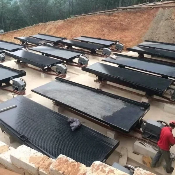 shaking-table-mining-equipment-supplier Gold Concentrating Shaking Table - Professional Ore Dressing Equipment for Fine Mineral Recovery